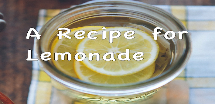 a jar of lemonade